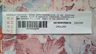 Sábana Zara floral