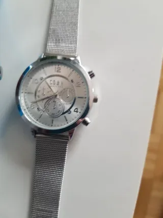 2 Relojes: Azul Silicona y Acero Inoxidable