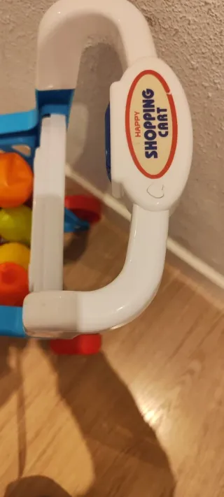 Carrito de la compra infantil azul