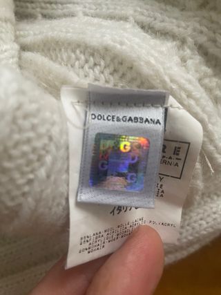 Jersey Dolce & Gabbana cuello alto beige Talla L