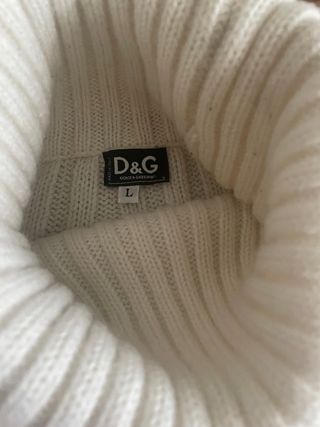 Jersey Dolce & Gabbana cuello alto beige Talla L