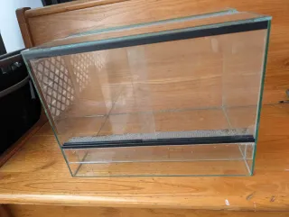 Terrario cristal 40x30x30 puertas correderas