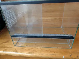 Terrario cristal 40x30x30 puertas correderas