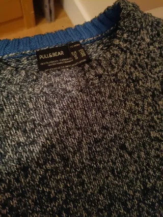 Jersey Pull&Bear azul jaspeado Talla S