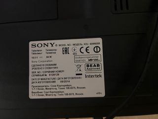 Televisor Sony KDL-40W605B Negro