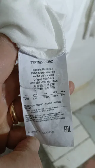 T-shirt EA7 Emporio Armani bianca