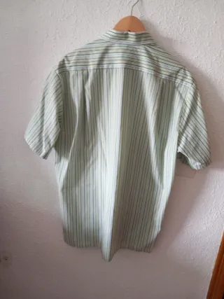 Camisa L rayas verdes