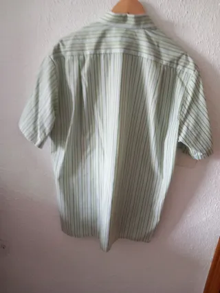 Camisa L rayas verdes