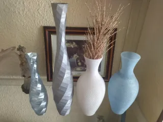 Floreros y jarrones 3D (plástico)