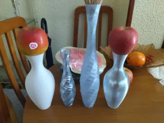 Floreros y jarrones 3D (plástico)