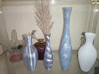 Floreros y jarrones 3D (plástico)