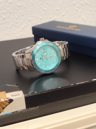Reloj BANGWEI Hombre Esfera Turquesa