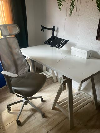 Mesa de oficina con caballetes Escritorio 1,50x75