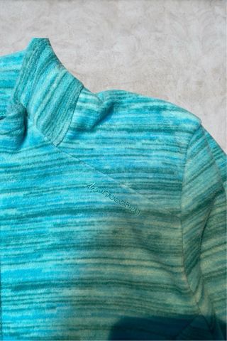 Forro polar vintage turquesa retro streetwear