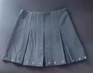 Falda negra niña plisada talla 10