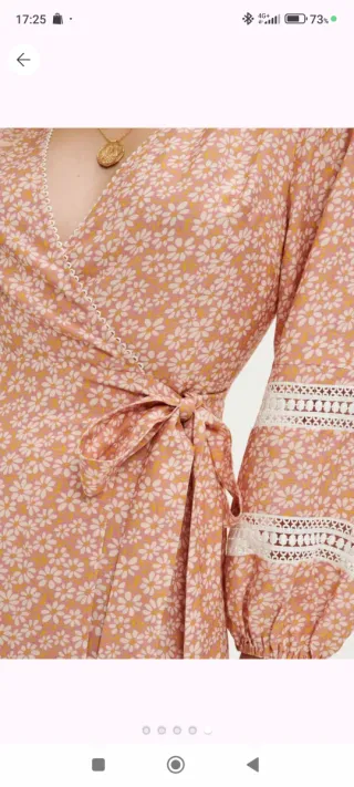 Vestido Maje floral rosa