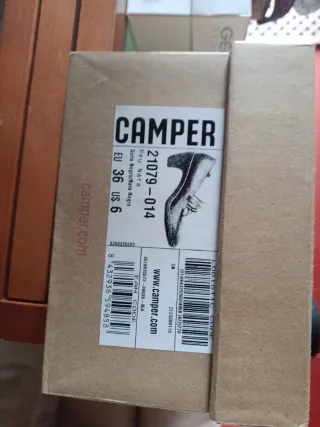 Zapatos Camper Peu Nara Mujer Negro Talla 36