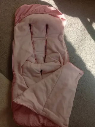 Saco de carrito rosa con estrellas