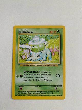 Carta Pokémon Bulbasaur 1999