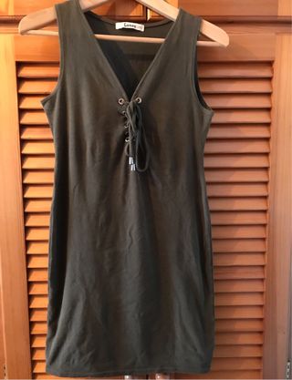 Vestido Lemon verde militar