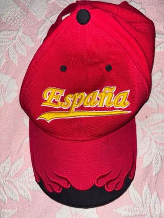 Gorra España Roja y Negra