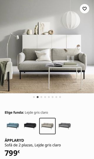 Sofá APPLARYD Ikea beige como nuevo