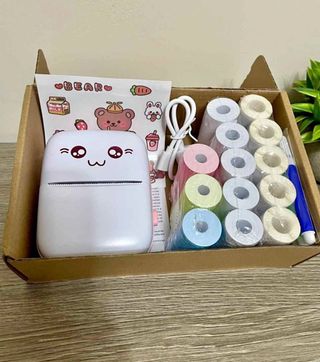 Mini Impresora Térmica Kawaii + Rollos