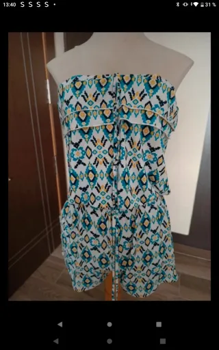 Mono corto playero estampado