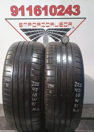 225 45 18 W BRIDGESTONE RUEDA AL 90% VIDA UTIL