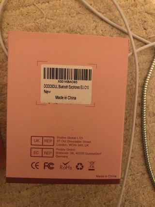 Cascos inalámbricos rosas