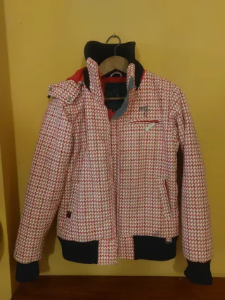 Anorak de nieve estampado