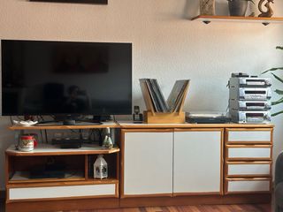Mueble de salón: vitrina y mueble TV