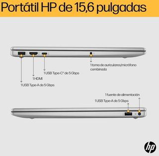 Portátil HP Ryzen 7 16GB RAM 1TB SSD