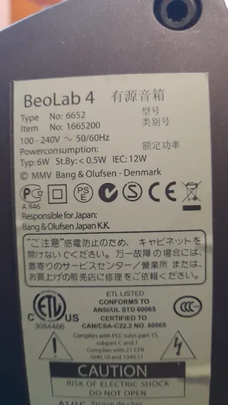 Bang & Olufsen Beolab 4 Altavoces Azul