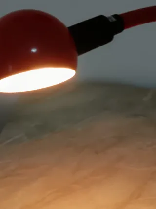 Lampada vintage Gamma Lux rossa