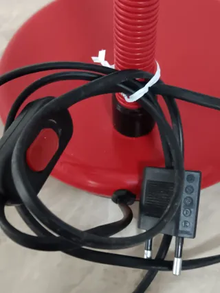 Lampada vintage Gamma Lux rossa