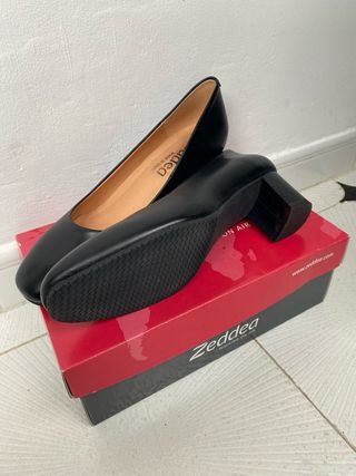 Zedea Zapatos de azafata Negros