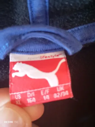 Felpa con cappuccio Puma zip intera