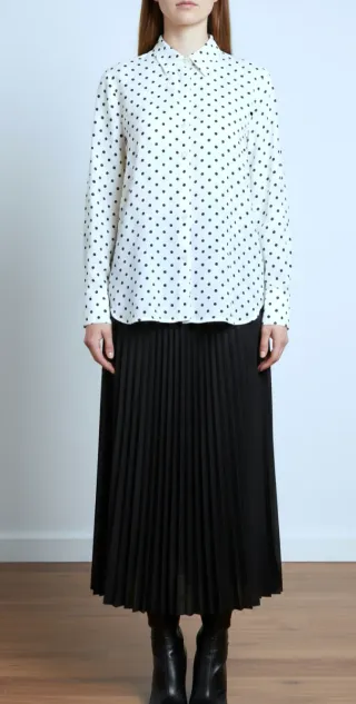 Camisa lunares blanca y negra ORPI Talla XXXL