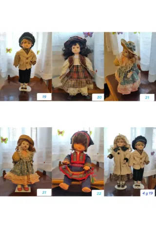 Lote de Muñecas Porcelana Colección
