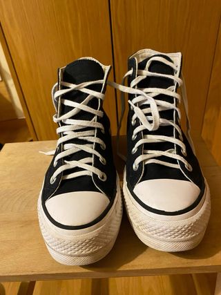 Converse Negras Mujer Talla 38