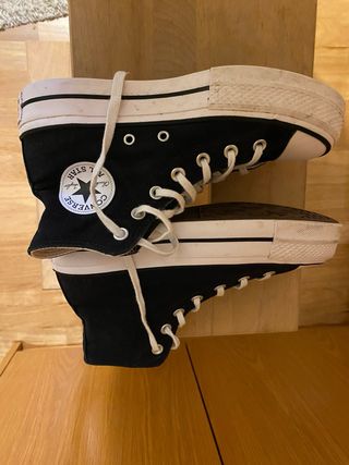 Converse Negras Mujer Talla 38