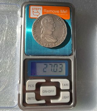 Moneda 8 Reales Fernando VII Plata 1825