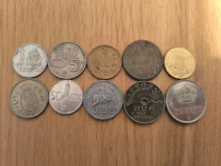 Lote 10 Monedas Españolas