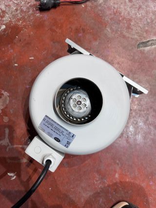 Extractor Intractor 100mm Cultivo Interior 200m3h