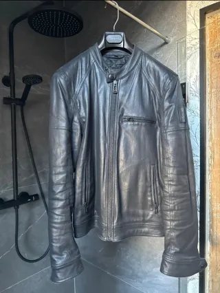 Chaqueta Belstaff V Racer Cuero Negra