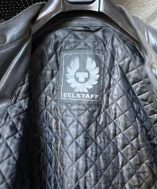 Chaqueta Belstaff V Racer Cuero Negra