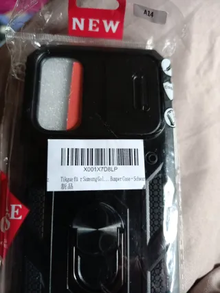 Custodia Samsung A14 Nera con Supporto