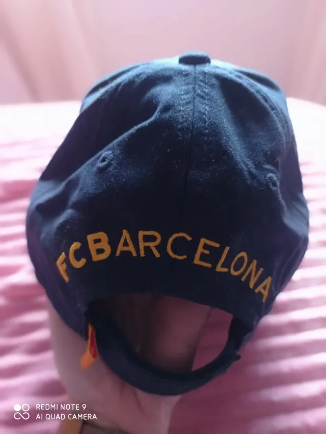 Gorra FC Barcelona Rayas Azul/Rojo