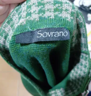 Maglia vintage lana collo particolare con fibbia